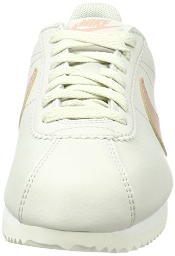 Nike Classic Cortez Leather, Zapatillas para Mujer, Beige (Lt Bone/Particle Pink/Summit White), 39 EU
