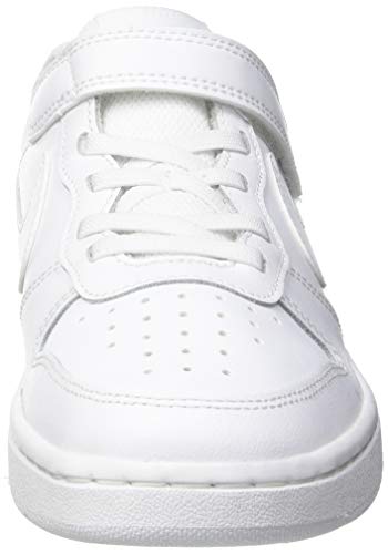 Nike Court Borough Low 2, Sneaker Boys, White White White, 35 EU