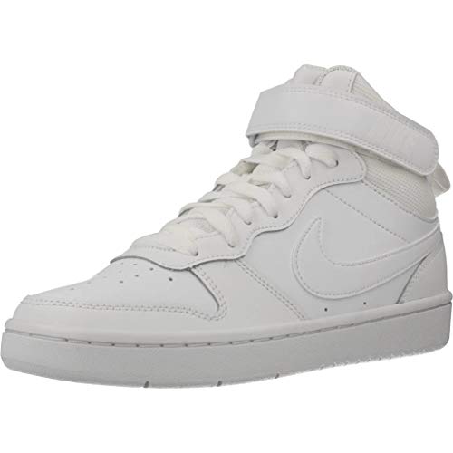 Nike Court Borough Mid 2 (GS), Sneaker, White/White-White, 38 EU