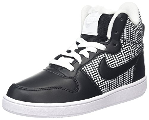 Nike Court Borough Mid SE, Zapatillas Altas para Mujer, Blanco (White/Black), 40.5 EU