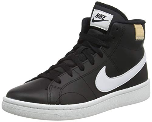 Nike Court Royale 2 Mid, Zapatillas Mujer, Negro Blanco, 38 EU