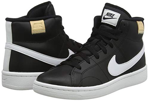 Nike Court Royale 2 Mid, Zapatillas Mujer, Negro Blanco, 42.5 EU