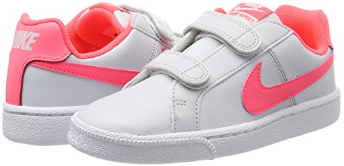 Nike Court Royale (PS), Zapatillas para Niñas, Gris (Pure Platinum/Hot Punch-White), 33 EU