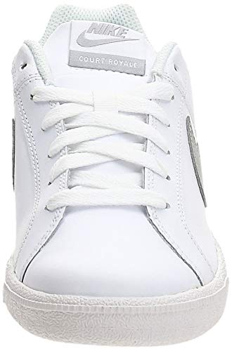 Nike Court Royale, Zapatillas para Mujer, Blanco (White / Metallic Silver), 39 EU