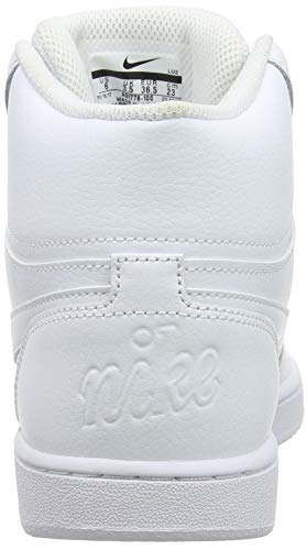 Nike Ebernon Mid, Zapatillas Altas Mujer, Blanco (White/White 100), 41 EU