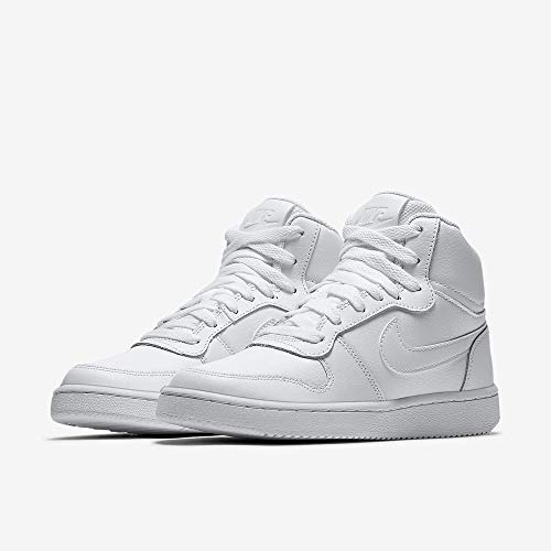 Nike Ebernon Mid, Zapatillas Altas Mujer, Blanco (White/White 100), 41 EU