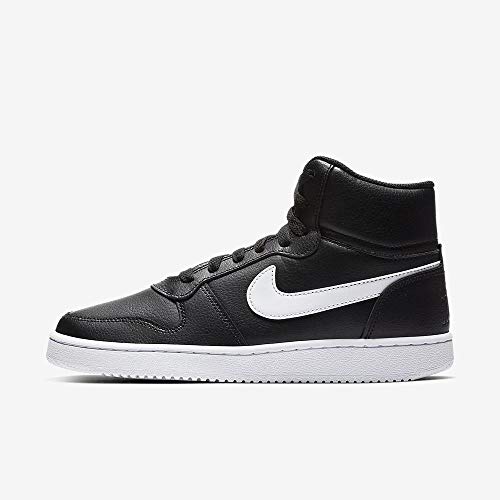 Nike Ebernon Mid, Zapatillas Altas Mujer, Negro (Black/White 001), 36 EU