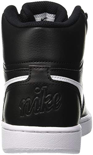 Nike Ebernon Mid, Zapatillas Altas Mujer, Negro (Black/White 001), 36 EU