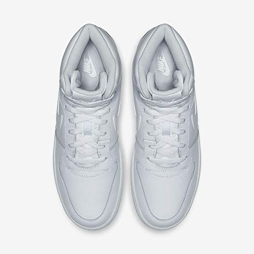 Nike Ebernon Mid, Zapatillas sin Cordones Hombre, Blanco (White/White 100), 47 EU