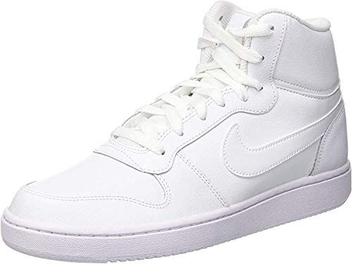 Nike Ebernon Mid, Zapatillas sin Cordones Hombre, Blanco (White/White 100), 47 EU