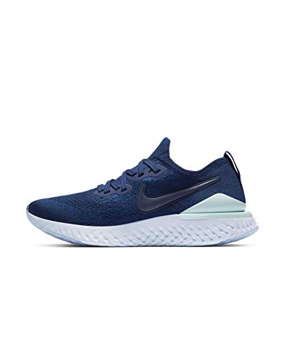 Nike Epic React Flyknit 2 - Tenis de correr para mujer, color azul vacío/índigo Force-Teal Tint 6.5