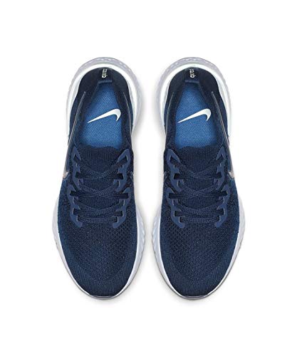Nike Epic React Flyknit 2 - Tenis de correr para mujer, color azul vacío/índigo Force-Teal Tint 6.5