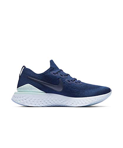Nike Epic React Flyknit 2 - Tenis de correr para mujer, color azul vacío/índigo Force-Teal Tint 6.5