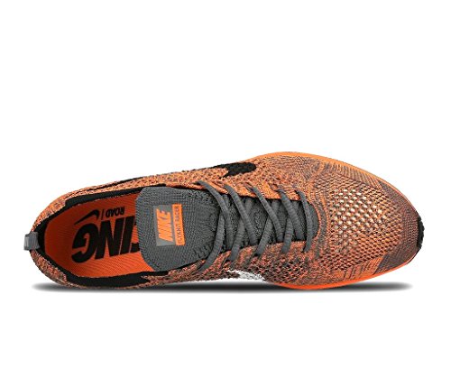 Nike Flyknit Racer, Zapatillas de Deporte Unisex Adulto, Naranja/Blanco/Gris (Total Orange/White-Dark Grey), 40 EU
