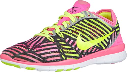 Nike Free 5.0 Tr Fit 5 - Zapatillas para mujer, PINK POW/VOLT-BLACK, 36.5