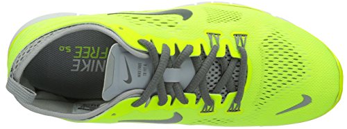 Nike Free 5.0 Traing Fit 4 - Zapatillas de running para Mujer, Amarillo - Grün (Volt/Cool Grey-Wolf Grey-White), 37.5