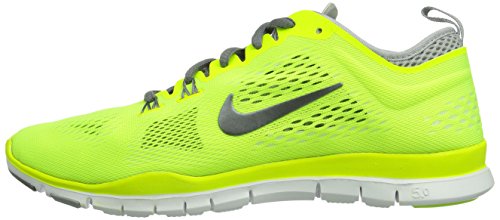 Nike Free 5.0 Traing Fit 4 - Zapatillas de running para Mujer, Amarillo - Grün (Volt/Cool Grey-Wolf Grey-White), 37.5