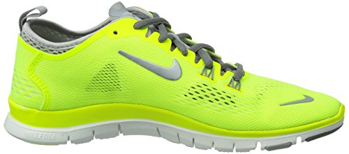 Nike Free 5.0 Traing Fit 4 - Zapatillas de running para Mujer, Amarillo - Grün (Volt/Cool Grey-Wolf Grey-White), 37.5