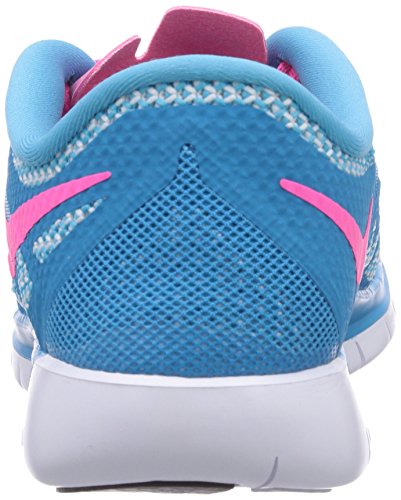 Nike Free 5.0, Zapatillas de Correr Niñas, Azul (Blue Lagoon/Pink Powder/White/Volt), 39 EU