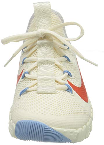 Nike Free Metcon 3 Women's Training, Zapatillas de Gimnasio Mujer, Pale Ivory Team Orange Vast Grey, 43 EU