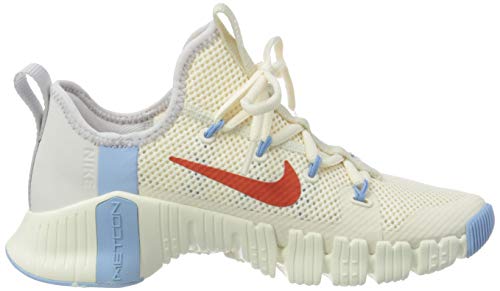 Nike Free Metcon 3 Women's Training, Zapatillas de Gimnasio Mujer, Pale Ivory Team Orange Vast Grey, 43 EU