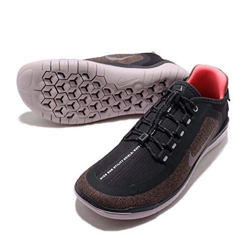 Nike Free RN 2018 Shield, Zapatillas de Running Mujer, Grau Oil Grey Metallic Silver Smoke 001, 36 2/3 EU