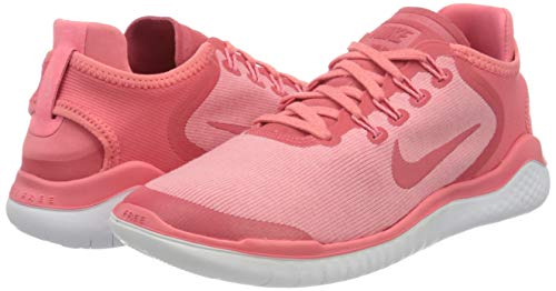 Nike Free RN 2018 Sun, Zapatillas de Running para Asfalto Mujer, Rosa (Sea Coral/Tropical Rosa/Vast Grigio 800), 38 EU