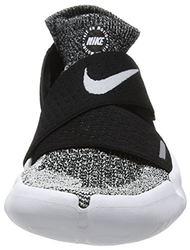 Nike Free RN Motion Flyknit 2018, Zapatillas de Running Niños, Negro (Black/White 001), 38 EU