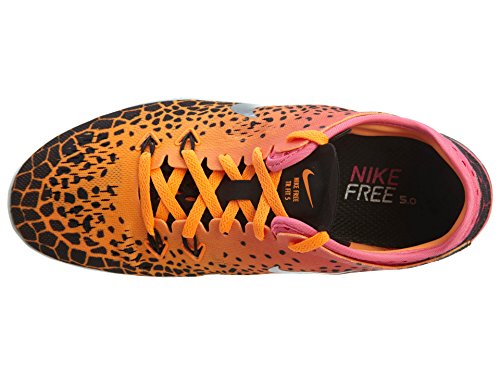 Nike Free Wmns Nke 5.0 TR Fit 5 PRT - BLK/mtllc SLVR-PNK PW-brght ct, color, talla 39