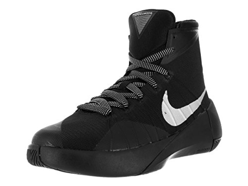 Nike Hyperdunk 2015 (gs) zapatillas de baloncesto para chicos Negro / metÃ¡lico de plata TamaÃ±o 4 M