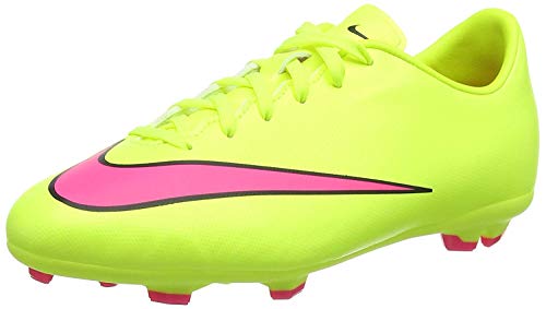 Nike Jr. Mercurial Victory V FG - Zapatillas de fútbol infantil, Amarillo (volt/hyper pink-black 760), 33