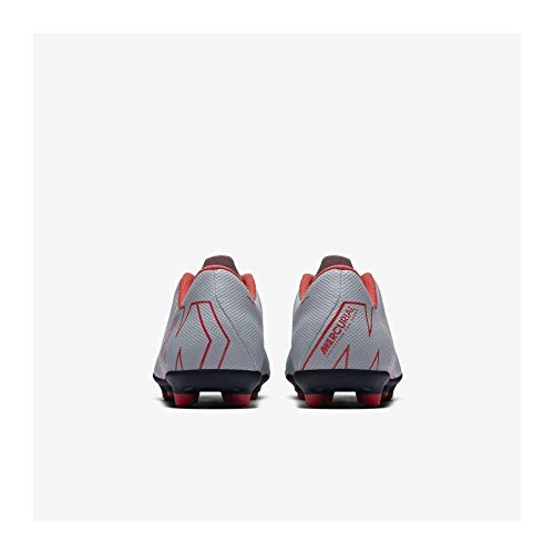 Nike Jr Vapor 12 Club GS FG/MG, Zapatillas de fútbol Sala Unisex Adulto, Multicolor (Wolf Grey/Lt Crimson/Black 060), 36.5 EU