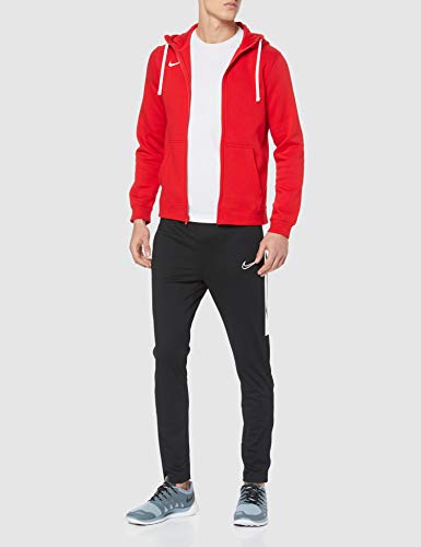 NIKE M FZ FLC TM CLUB19 Sudadera con Capucha, Hombre, Rojo (University Red/White)