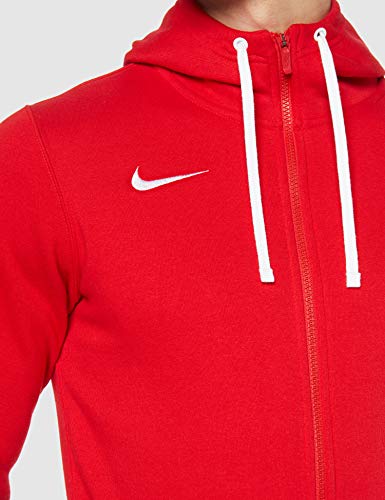 NIKE M FZ FLC TM CLUB19 Sudadera con Capucha, Hombre, Rojo (University Red/White)