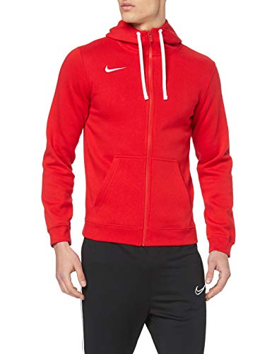 NIKE M FZ FLC TM CLUB19 Sudadera con Capucha, Hombre, Rojo (University Red/White)