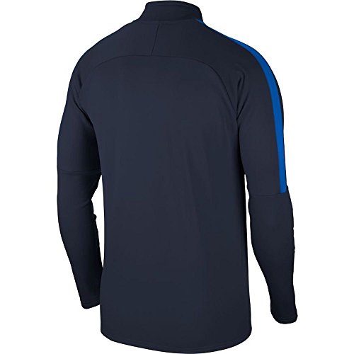 NIKE M NK Dry Acdmy18 Dril Top LS Long Sleeved t-Shirt, Hombre, Obsidian/Royal Blue/White, S