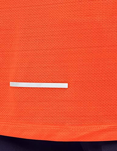 NIKE M Nk Dry Miler SS Po Gx FF T-Shirt, Hombre, Team Orange/(Magma Orange), XL