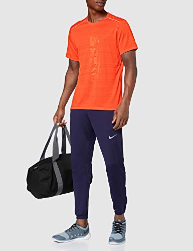 NIKE M Nk Dry Miler SS Po Gx FF T-Shirt, Hombre, Team Orange/(Magma Orange), XL