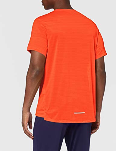 NIKE M Nk Dry Miler SS Po Gx FF T-Shirt, Hombre, Team Orange/(Magma Orange), XL