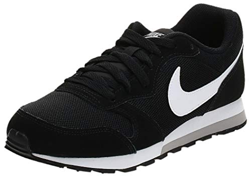 Nike MD Runner 2 (GS), Zapatillas de Running Mujer, Negro (Black/Wolf Grey/White), 36.5 EU