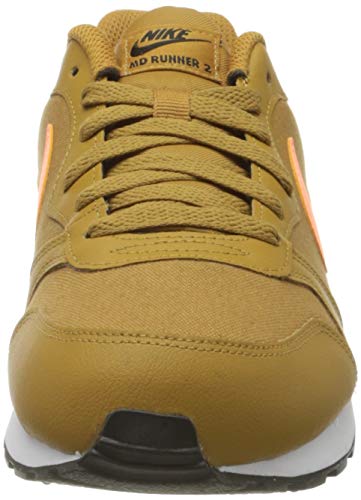 Nike MD Runner 2 (GS), Zapatillas Unisex Adulto, Trigo/Naranja Pulso-Negro-Blanco, 37.5 EU