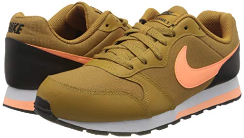 Nike MD Runner 2 (GS), Zapatillas Unisex Adulto, Trigo/Naranja Pulso-Negro-Blanco, 37.5 EU
