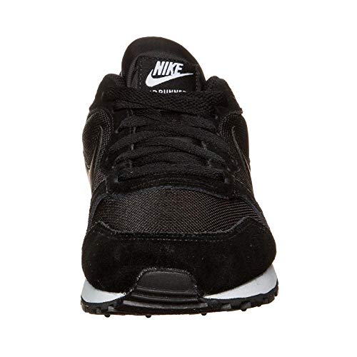 Nike MD Runner 2, Zapatillas de Running Mujer, Negro (Black / Black-White), 38 EU