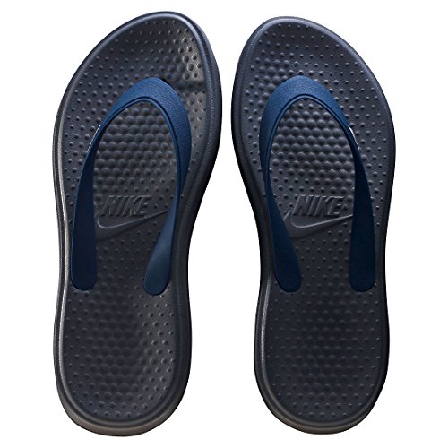 Nike Men's Solay Thong Sandals Dark Grey/White-Midnight Navy 6 (Grey/White/Navy, 7 D(M) US)