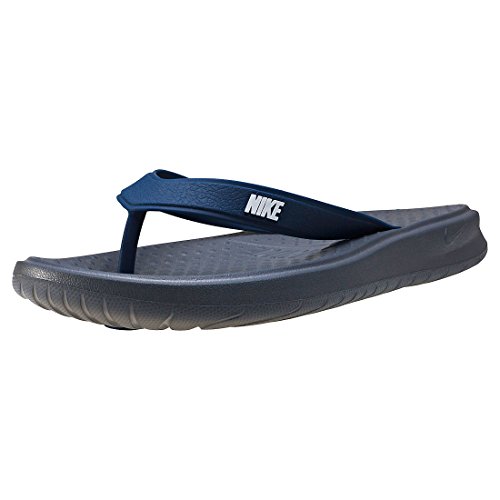 Nike Men's Solay Thong Sandals Dark Grey/White-Midnight Navy 6 (Grey/White/Navy, 7 D(M) US)