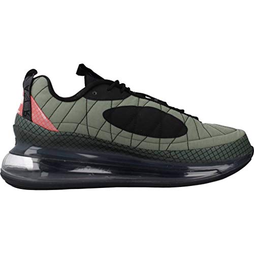 Nike Mx-720-818, Running Shoe Hombre, Negro/Rojo Universitario/Gris Humo Claro/Naranja Magma, 40 EU