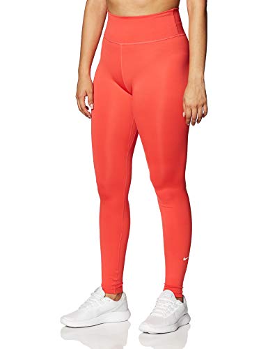 NIKE One Mallas, Mujer, Rojo (Track Red/White), M