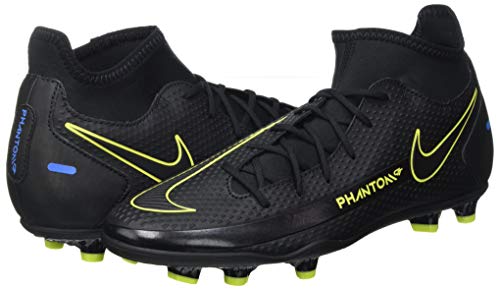 Nike Phantom GT Club DF FG/MG, Zapatillas de ftbol Unisex Adulto, Black Black Cyber Lt Photo Blue, 43 EU