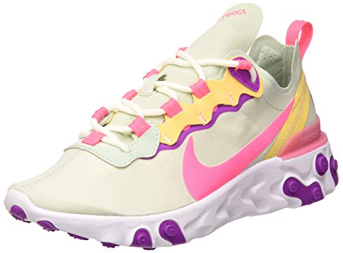 Nike React Element 55 Women's Shoe, Zapatillas para Correr Mujer, Pistachio Frost/Digital Pink, 38 EU
