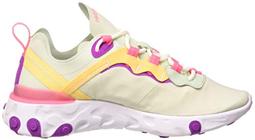 Nike React Element 55 Women's Shoe, Zapatillas para Correr Mujer, Pistachio Frost/Digital Pink, 38 EU